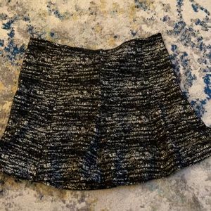 Banana republic black and white mini skirt sz 12p